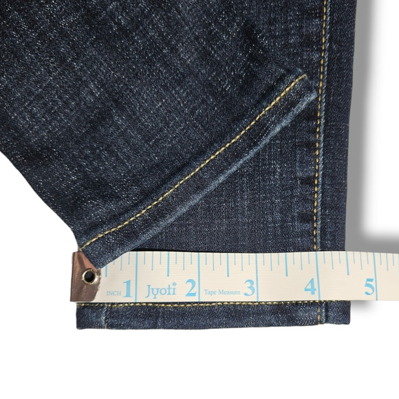 EUC Levi's 721 High Rise Slim Skinny Jeans Sz. 26x28 Blue Story Dark Wash - Picture 11 of 12